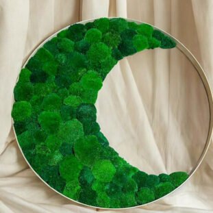 Кругла картина із моху